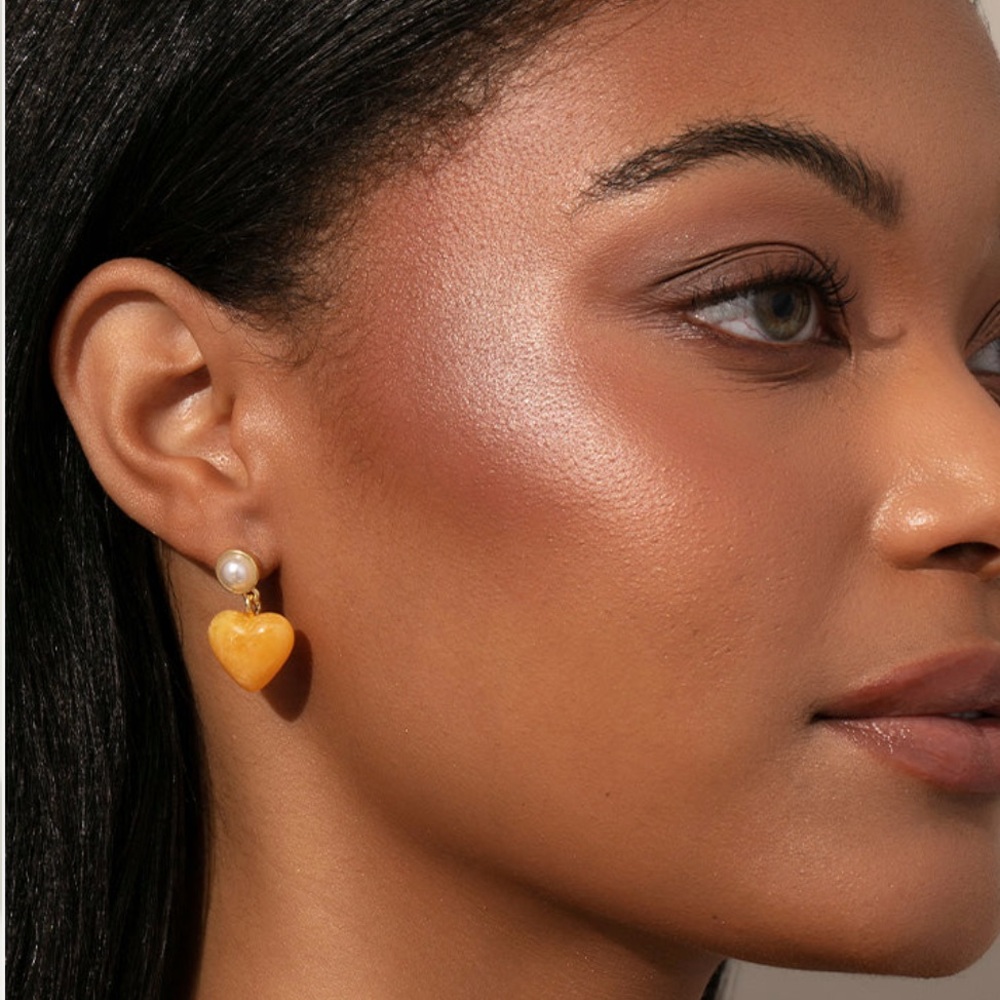 Uncommon James Gold Heart Earrings